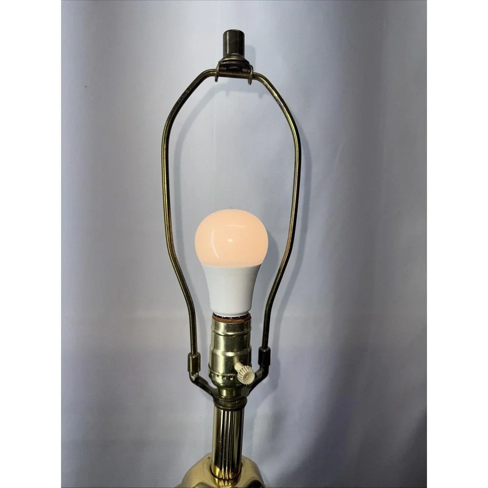 MCM Brass Ginger Jar Lamp Solid/Heavy 15 lbs 29